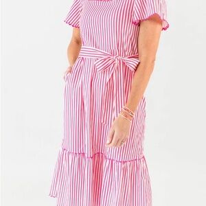 Pink Striped Dress